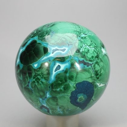 Chrysocolla & Malachite Crystal Sphere ~51mm