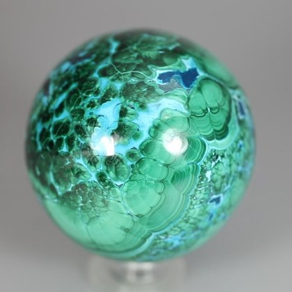Chrysocolla & Malachite Crystal Sphere ~58mm