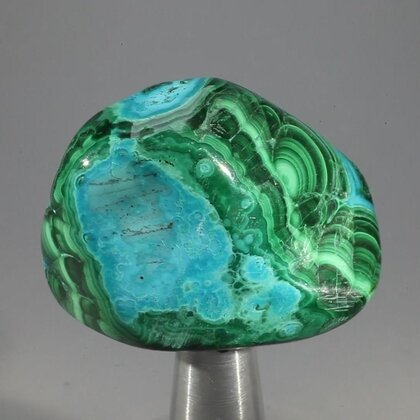 Chrysocolla and Malachite Polished Stone ~40mm