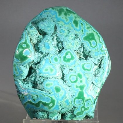 Chrysocolla and Malachite Polished Stone ~60mm