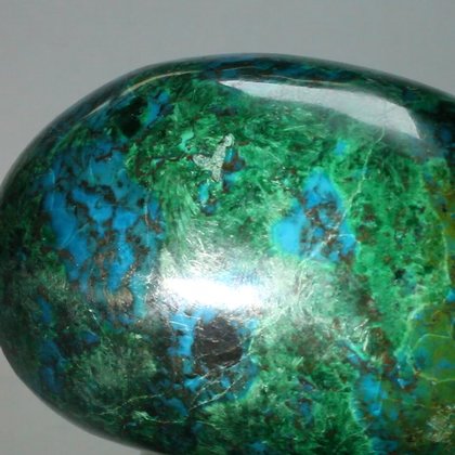 Chrysocolla and Malachite Polished Stone ~65x45mm