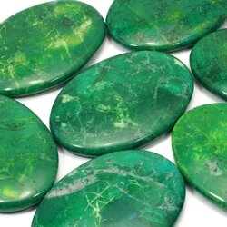 Chrysocolla Howlite Palm Stone ~70x50mm