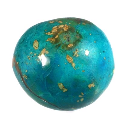 Chrysocolla Polished Stone ~28mm