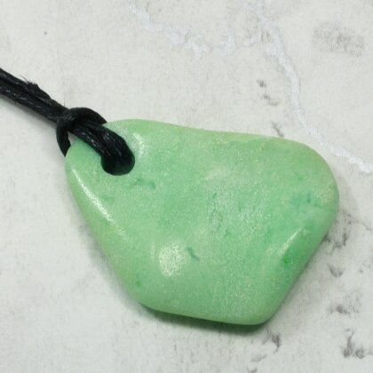 Chrysoprase Pendant & Wax Cotton Cord ~mm