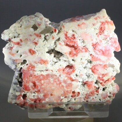 Cinnabar in Opal Natural Slice ~65mm