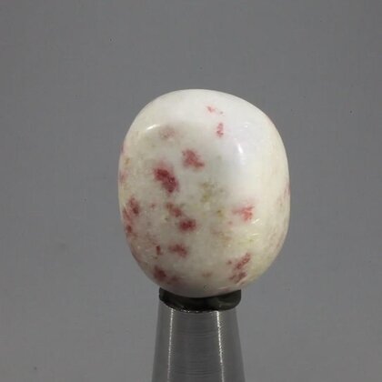 Cinnabar in Quartz Tumblestone ~24mm