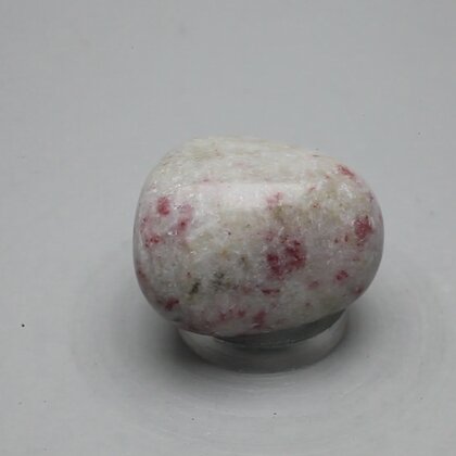 Cinnabar in Quartz Tumblestone ~26mm