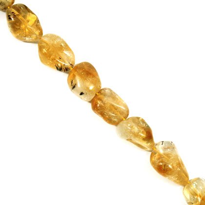 Citrine Crystal Beads - 15-20mm Tumble Stone