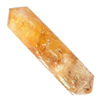 Citrine Double Terminated Polished Point  ~9 x 2 cm