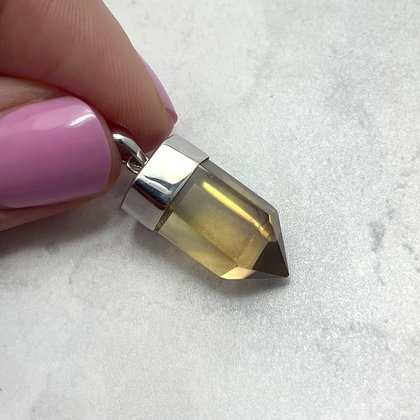 Citrine Polished Point Pendant ~22mm