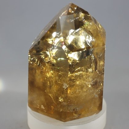 Citrine Smoky Quartz Polished Point   ~47 x 33mm