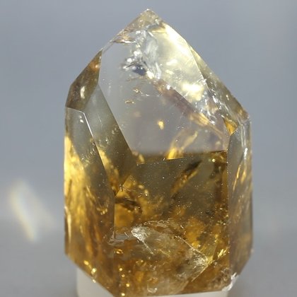 LOVELY Citrine Smoky Quartz Polished Point   ~57 x 42mm