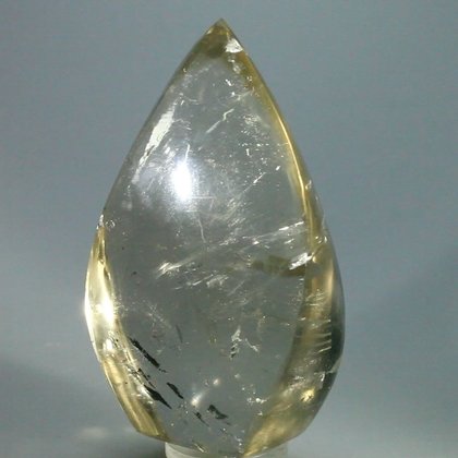 COMFORTING Pale Citrine Flame Shaped Polished Point ~84x48mm
