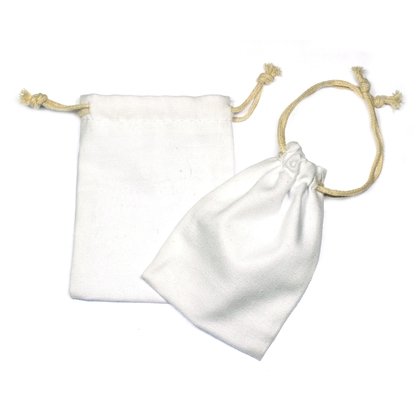 Cotton Pouch - Cream (10cm x 7cm)