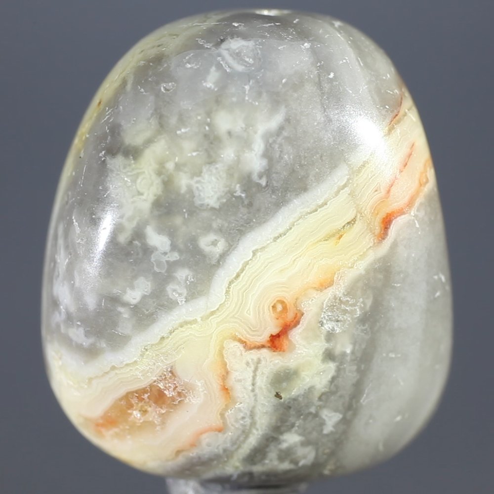 Cream Crazy Lace Agate by Shiny Soul Creations main image 0
