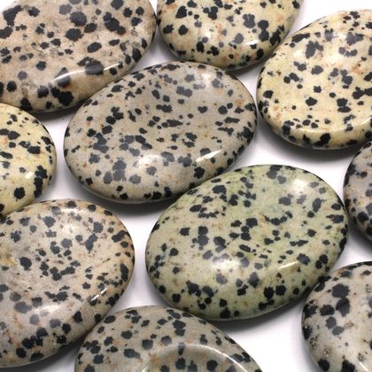 Dalmatian Jasper Thumb Stone ~40mm