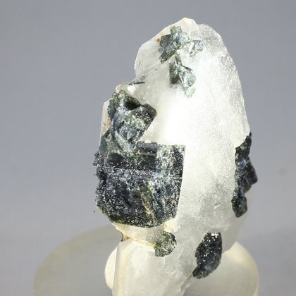Dark Green Tourmaline in Quartz ~40mm