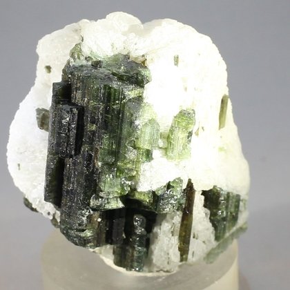 Dark Green Tourmaline in Quartz ~45mm