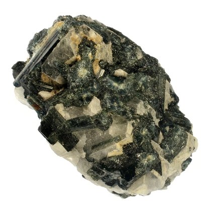 RARE Dark Green Tourmaline in Quartz ~60mm