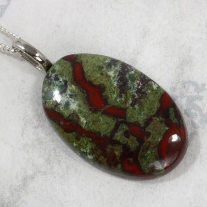 Dragon's Blood Jasper Pendant ~31mm