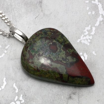 Dragon's Blood Jasper Pendant ~32mm