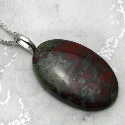 Dragon's Blood Jasper Pendant ~34mm