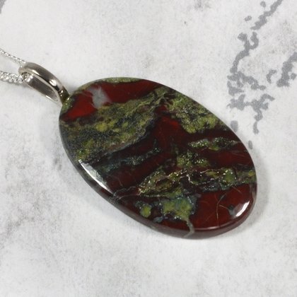 Dragon's Blood Jasper Pendant ~36mm