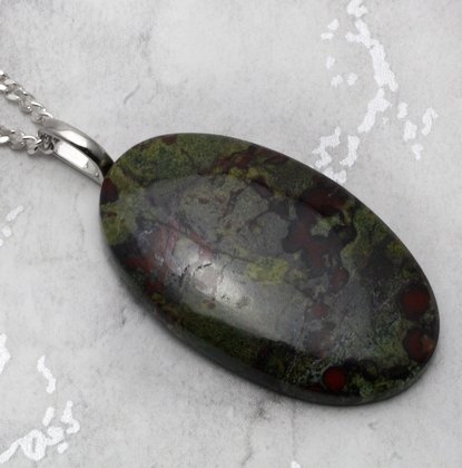 Dragon's Blood Jasper Pendant ~40mm