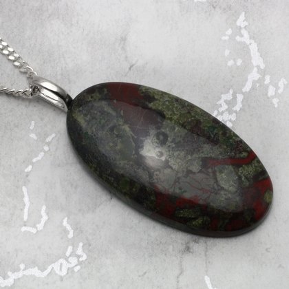 Dragon's Blood Jasper Pendant ~42mm