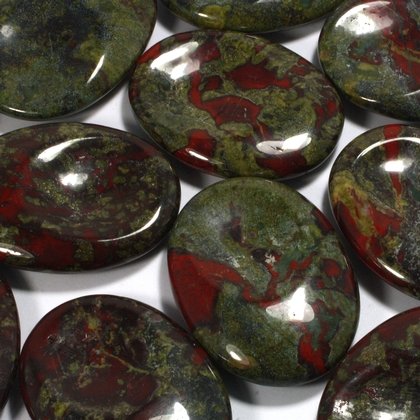 Dragon's Blood Jasper Thumb Stone ~40mm