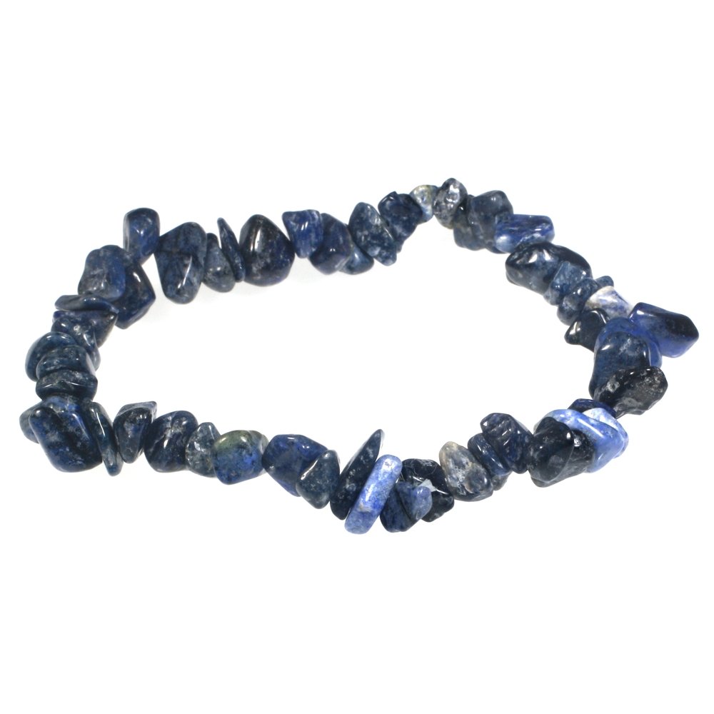 Dumortierite Gemstone Chip Bracelet