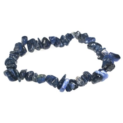 Dumortierite Gemstone Chip Bracelet