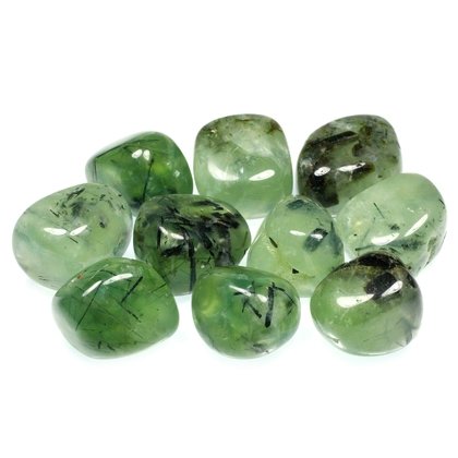 Epidote and Prehnite Tumble Stone (20-25mm)