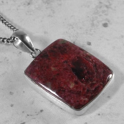 Eudialyte & Silver Pendant ~26mm