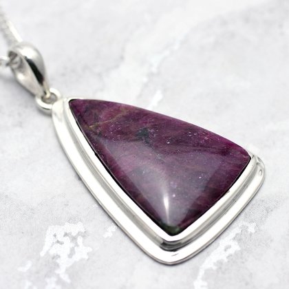 Eudialyte & Silver Pendant  ~40mm