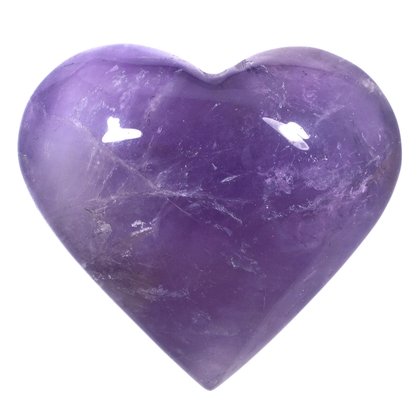 Exceptional Amethyst Polished Heart  ~54mm