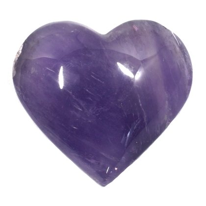 Exceptional Amethyst Polished Heart  ~55mm