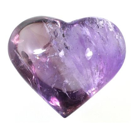 Exceptional Amethyst Polished Heart  ~55mm