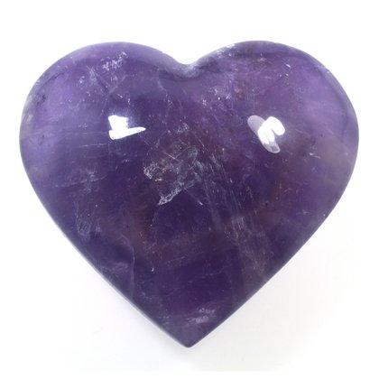 Exceptional Amethyst Polished Heart  ~62mm