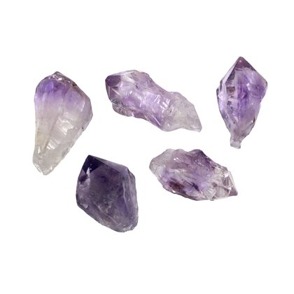 Extra Mini Amethyst Crystal Points - 5 Pack