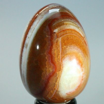 Fire Agate Crystal Egg ~48mm