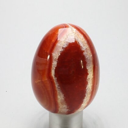 Fire Agate Crystal Egg ~48mm