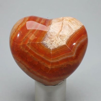 Fire Agate Crystal Heart ~45mm