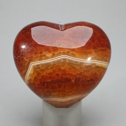 Fire Agate Crystal Heart ~45mm