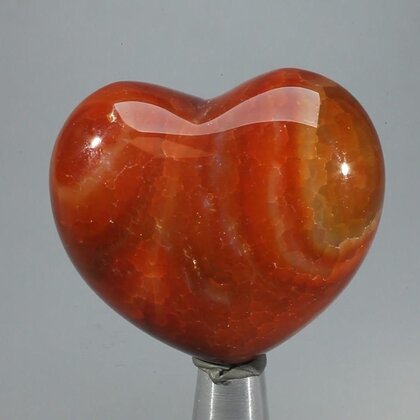 Fire Agate Crystal Heart ~45mm
