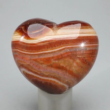 Fire Agate Crystal Heart ~46mm