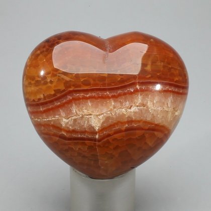 Fire Agate Crystal Heart ~46mm