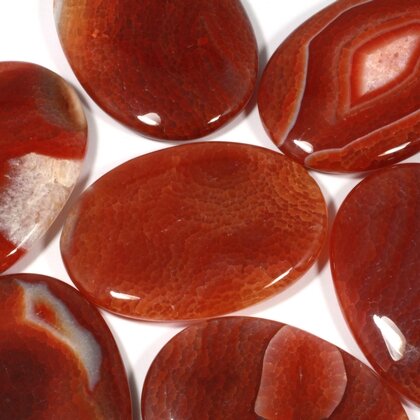 Fire Agate Palm Stone ~70x50mm