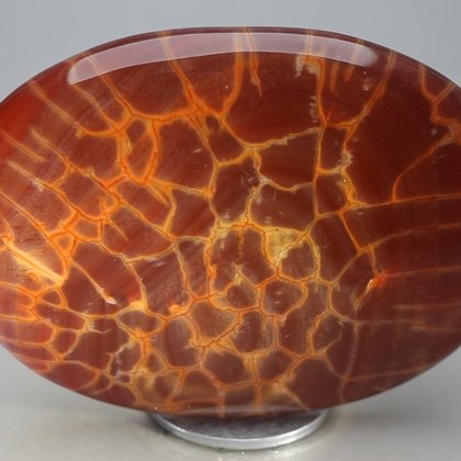 Fire Agate Palmstone (Extra Grade) ~70 x 50 mm