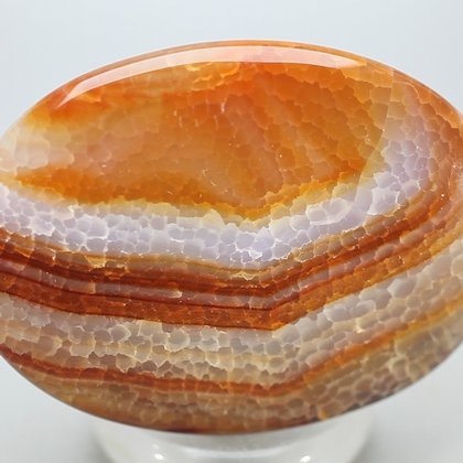 Fire Agate Palmstone (Extra Grade) ~70 x 50 mm